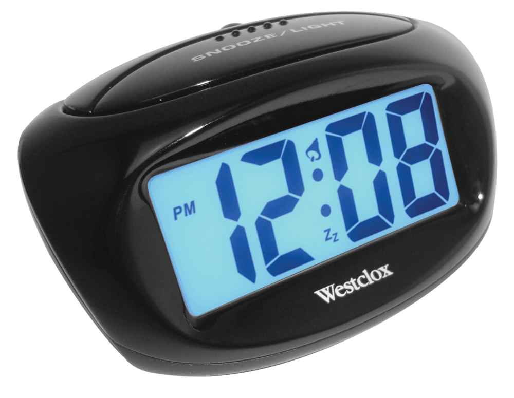 Westclox Lcd Alarm Clock 1 In, How To Set Time On Westclox Alarm Clock