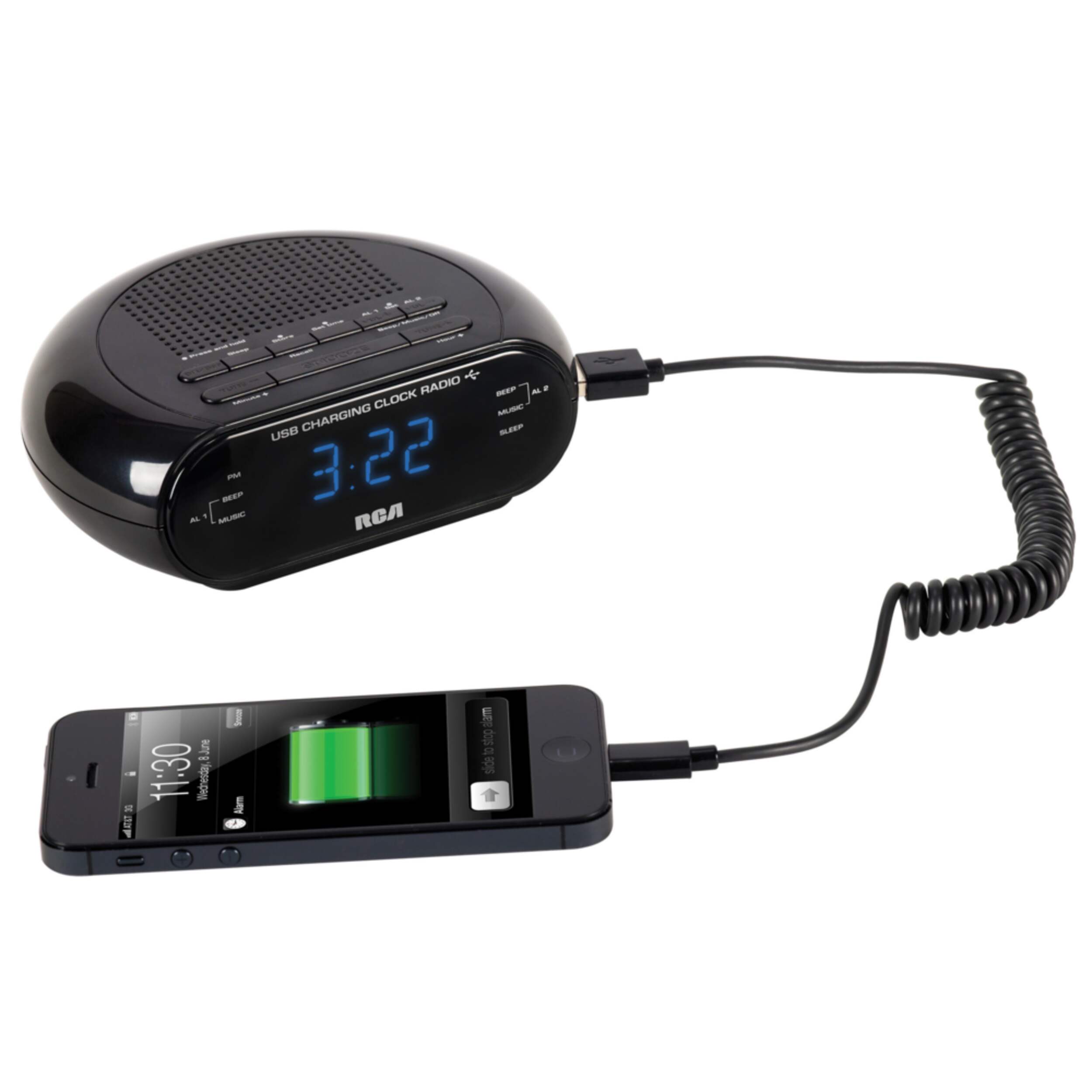 RCA USB & Dual Wake Clock Radio Canadian Tire