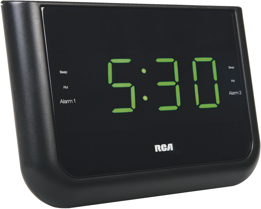 RCA Dual Wake Up USB Charging Digital FM Clock Radio, Black Canadian Tire