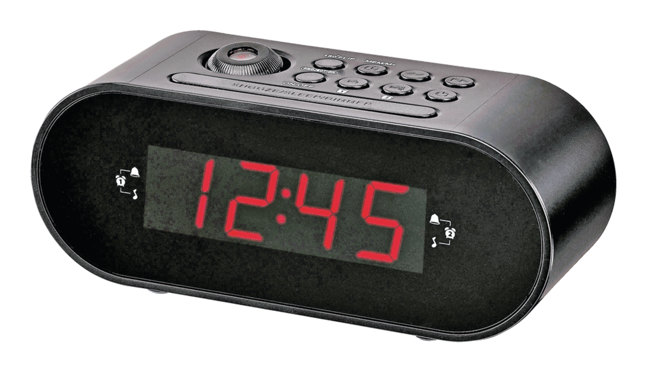 Radio-réveil AM/FM numérique Sky Time avec projection de l'heure