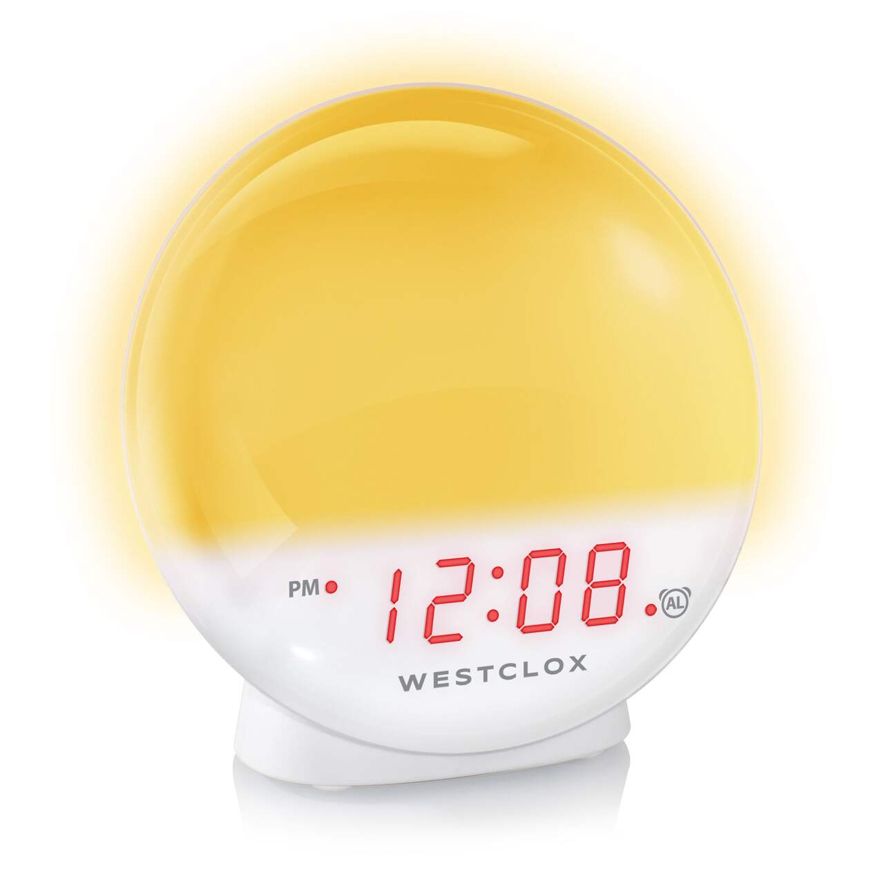 Réveil Westclox Sunrise avec lampe veilleuse à intensité variable et lampe  simulant un coucher de soleil reposant