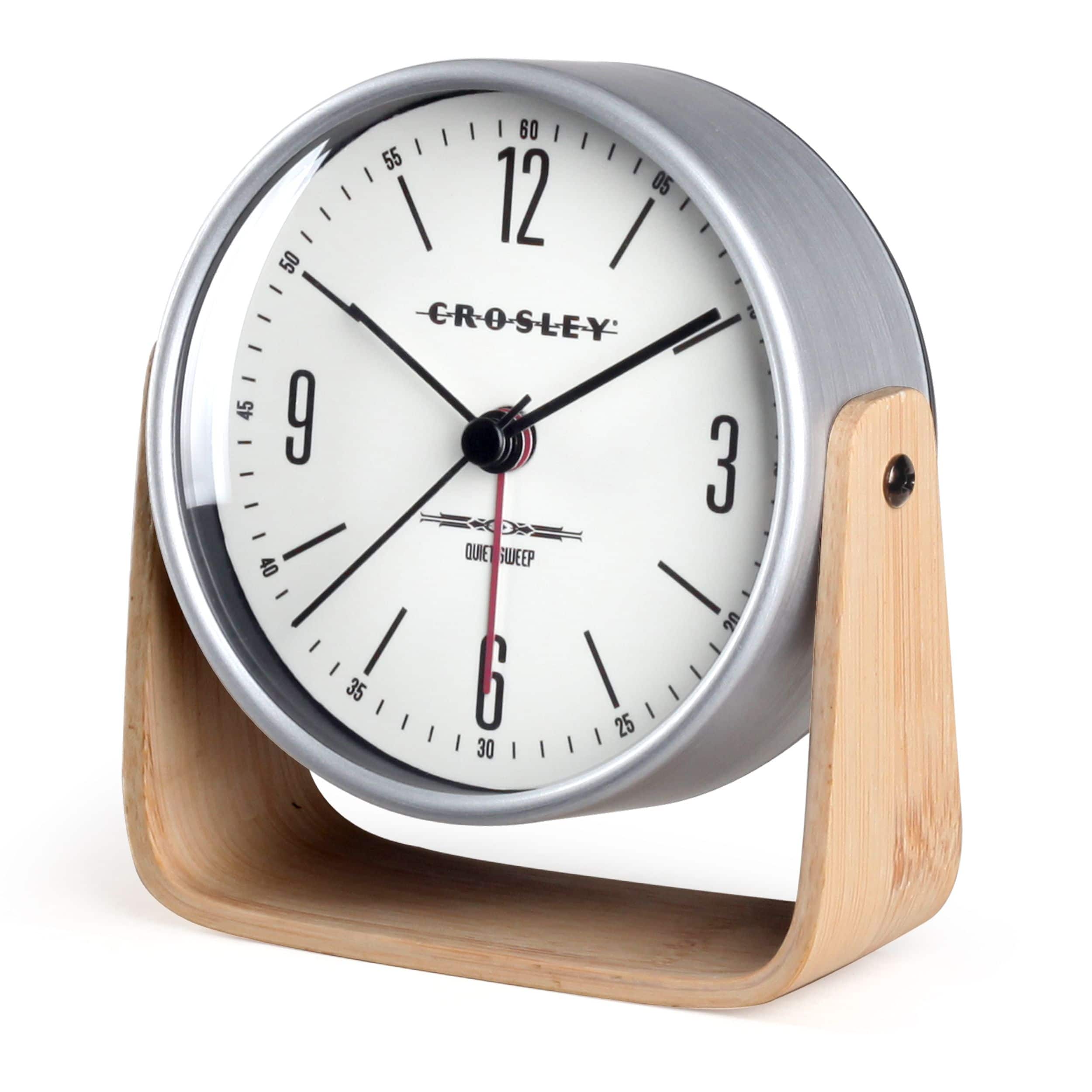 Crosley Wood Tilt Alarm Clock