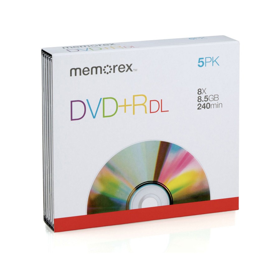 Memorex DVD+RDual Layer, 5pk Canadian Tire
