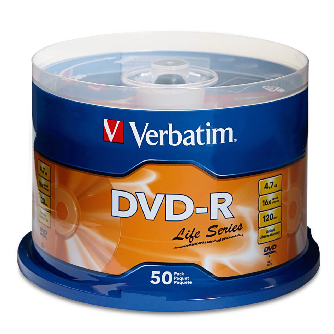 DVD vierge Verbatim DVD+R 16x. (boite de 100)