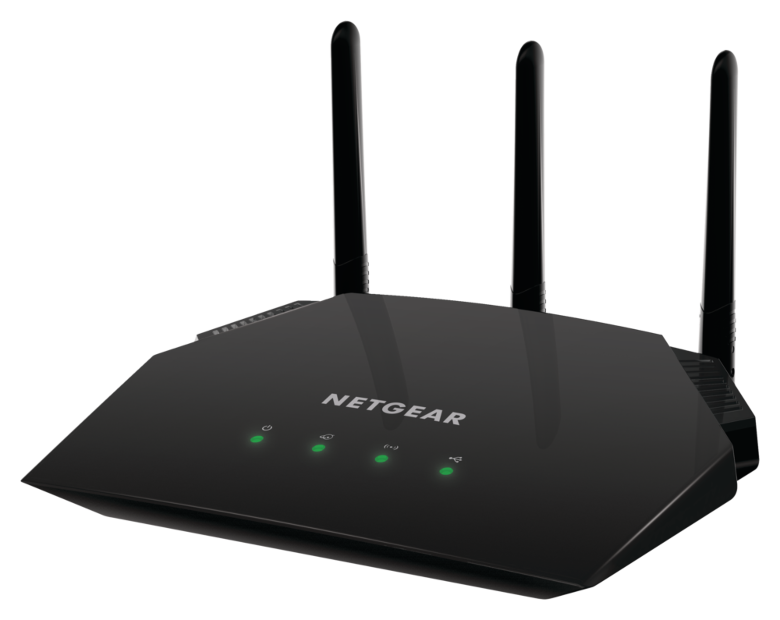 Netgear Wireless AC1750 Dual Band Smart Wi-Fi Router Front_Angled_Left