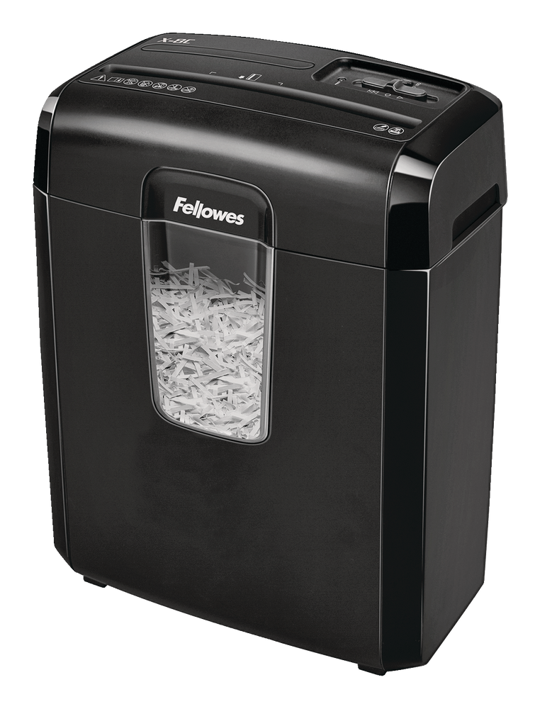 Fellowes CrossCut 8Sheet Paper Shredder, Black Canadian Tire