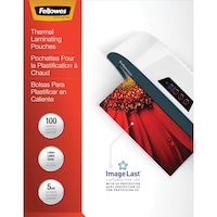 Fellowes ImageLast Letter Thermal Laminating Pouches, 5-mm, 100-pk Front_Flat