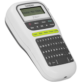 Brother Easy-to-Use Portable Label Maker, White/Grey Front_Three_Fourths_Angled_Right