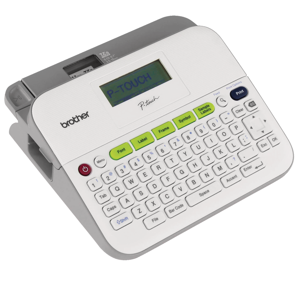 Brother PTouch Versatile Desktop Label Maker With AC Adapter, White