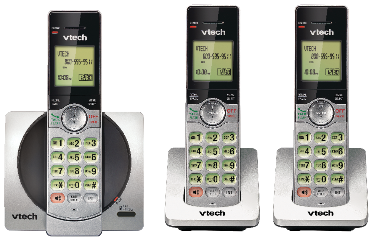 VTech - Téléphone sans fil avec identification de l'appelant/appel en  attente. Colour: black, Fr