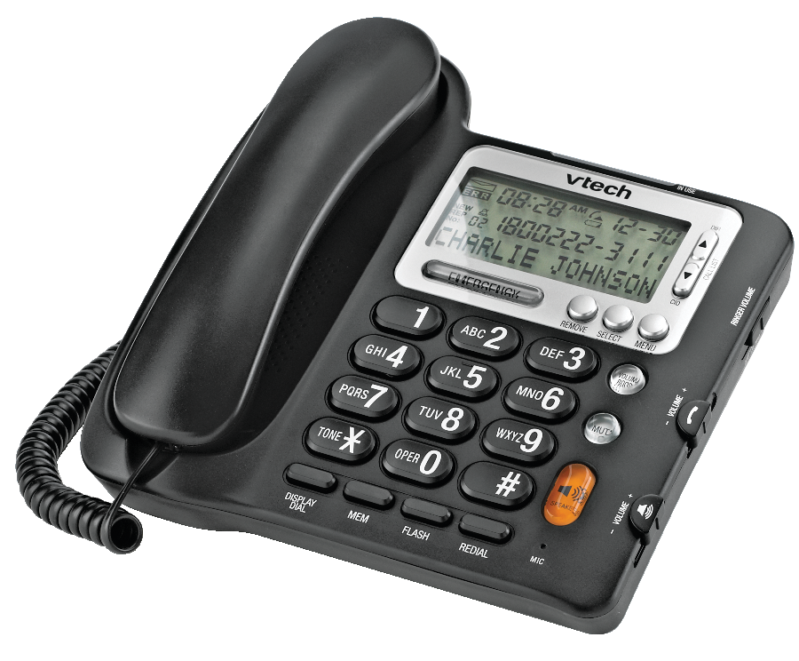 VTech Big Button Corded Phone with Caller ID/Waiting and Speakerphone