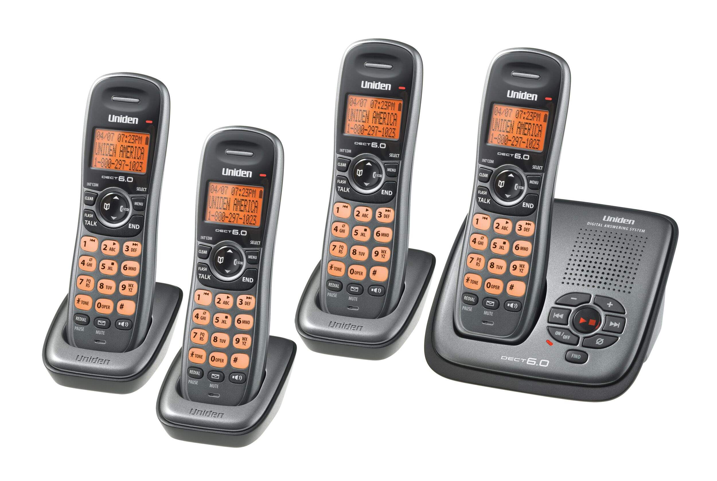 Uniden 6.0 Phone System with Answering Machine, 4 Handsets Canadian Tire