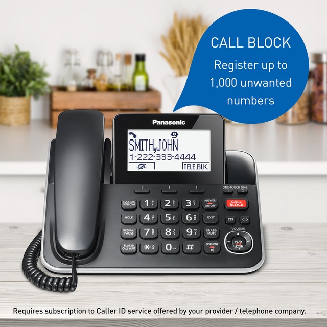 Panasonic DECT 6.0 Corded/Cordless Phone Combo with Answering System