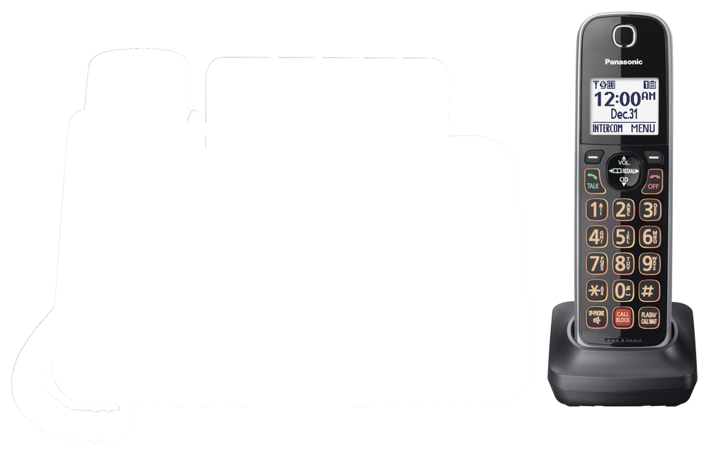 Panasonic DECT 6.0 Corded/Cordless Phone Combo with Answering System