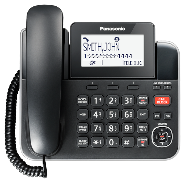 Panasonic DECT 6.0 Corded/Cordless Phone Combo with Answering System