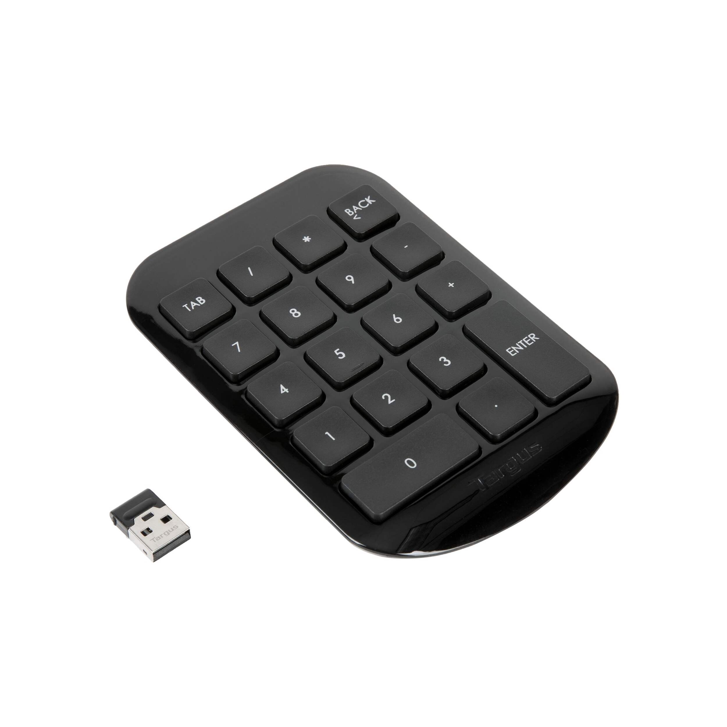 Targus USB Wired Numeric Keypad Front_Three_Fourths_Angled_Right