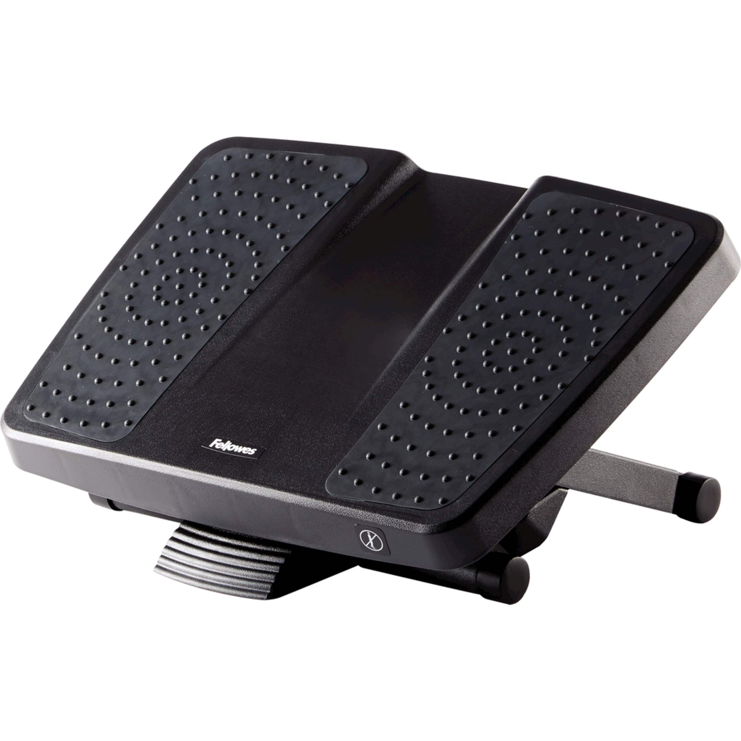 Fellowes Ultimate Foot Support, Black Front_Angled_Left
