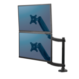 Bras pour 2 moniteurs superposés Fellowes Platinum Series Front_Angled_Right
