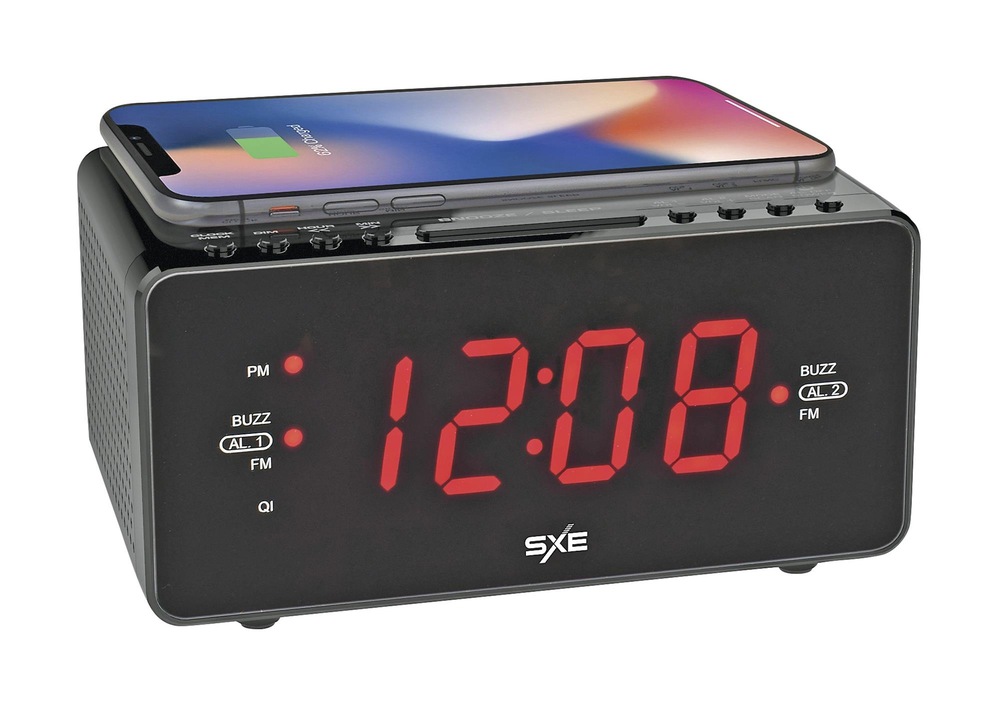 SXE Wireless Charging Clock Radio Canadian Tire