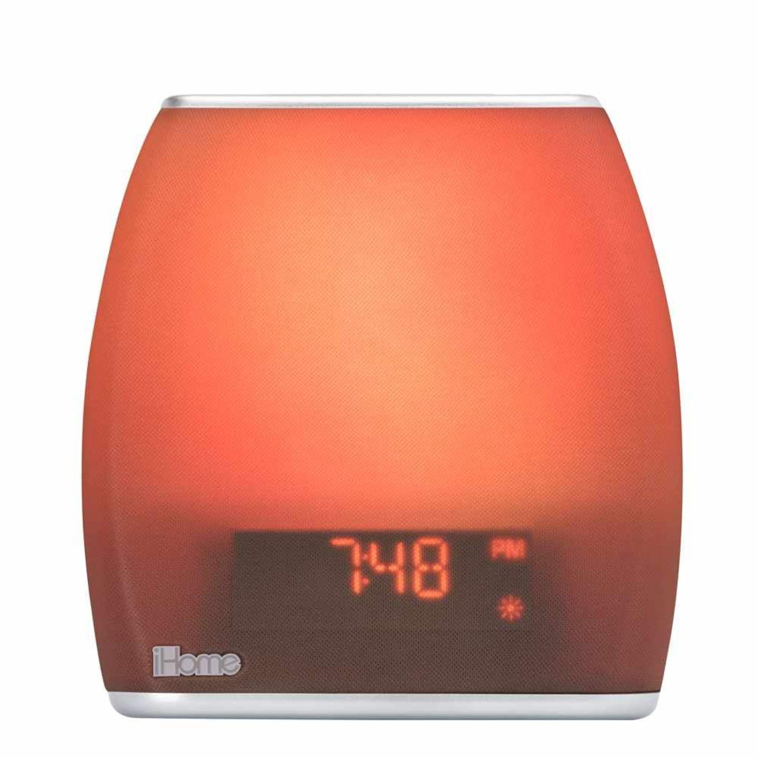 iHome Zenergy Bedside Sleep Therapy Light and Sound Alarm Clock Radio Front_Flat