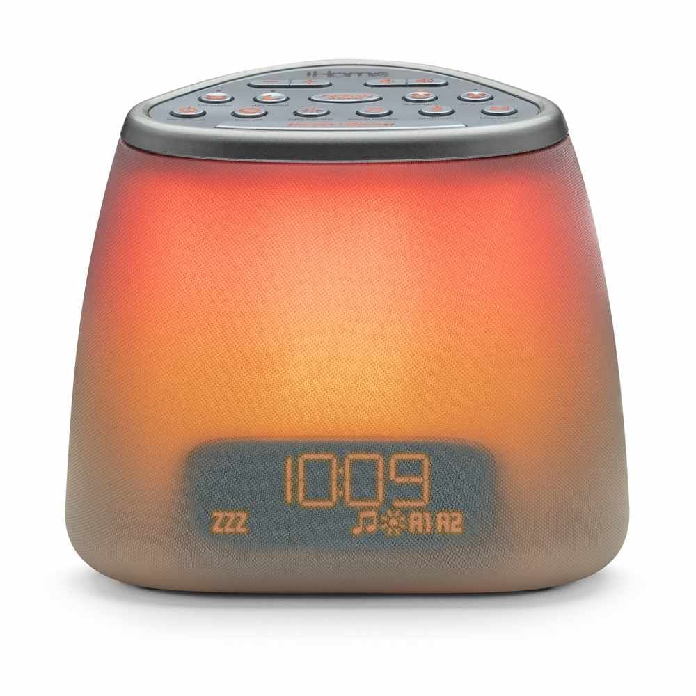 iHome Bluetooth Bedside Sleep Therapy Colour Changing Alarm Clock
