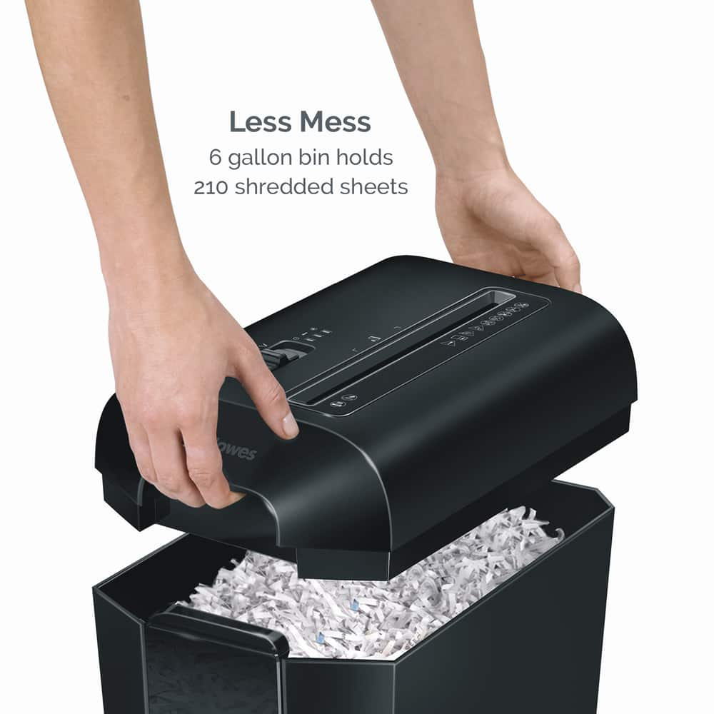 Fellowes Powershred Lx65 Cross Cut 10 Sheet Paper Shredder Black