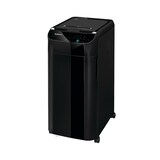 Fellowes AutoMax 350C Auto Feed Cross-Cut 350-Sheet Shredder, Black Front_Angled_Left