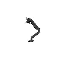 Fellowes Platinum Adjustable Single Monitor Arm, Black Front_Three_Fourths_Angled_Left