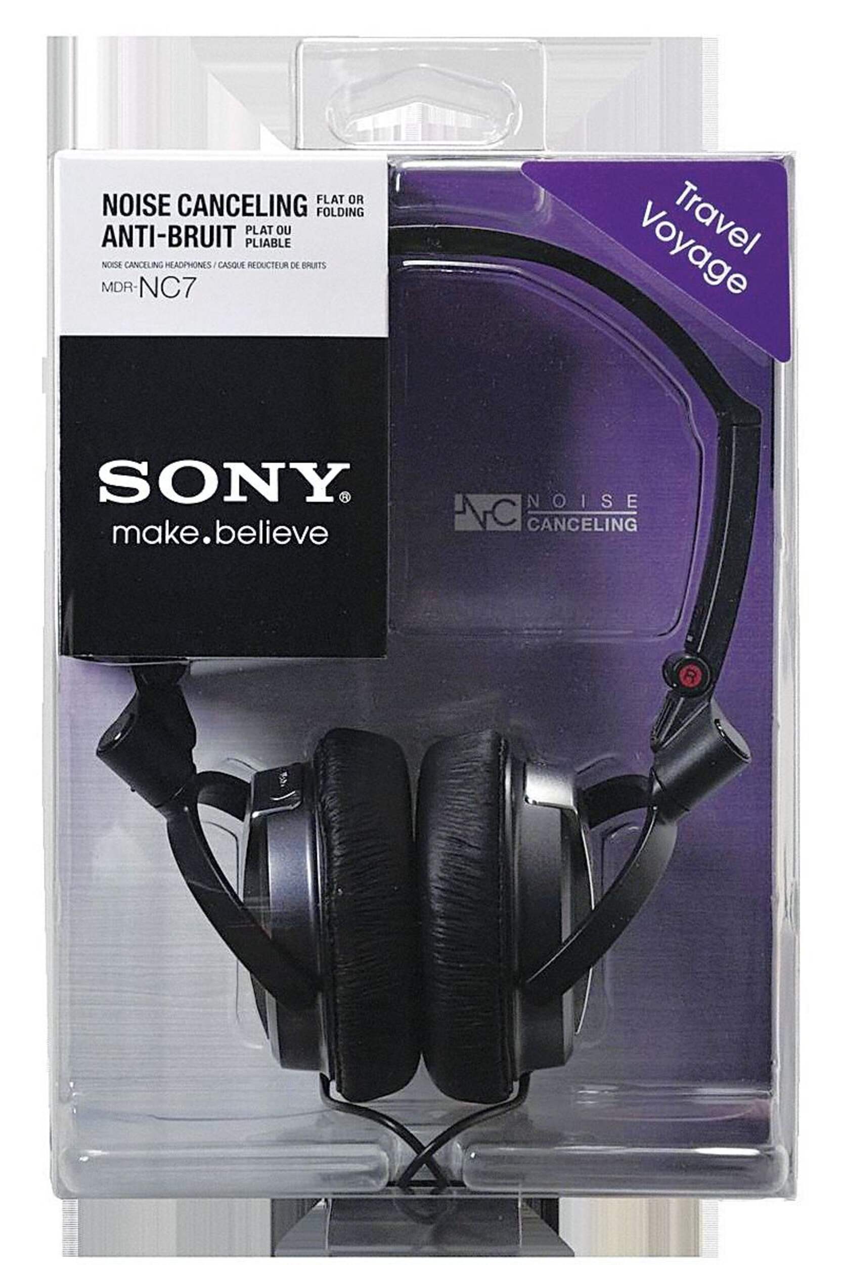 Sony Noise Cancelling Headphones Front_Flat