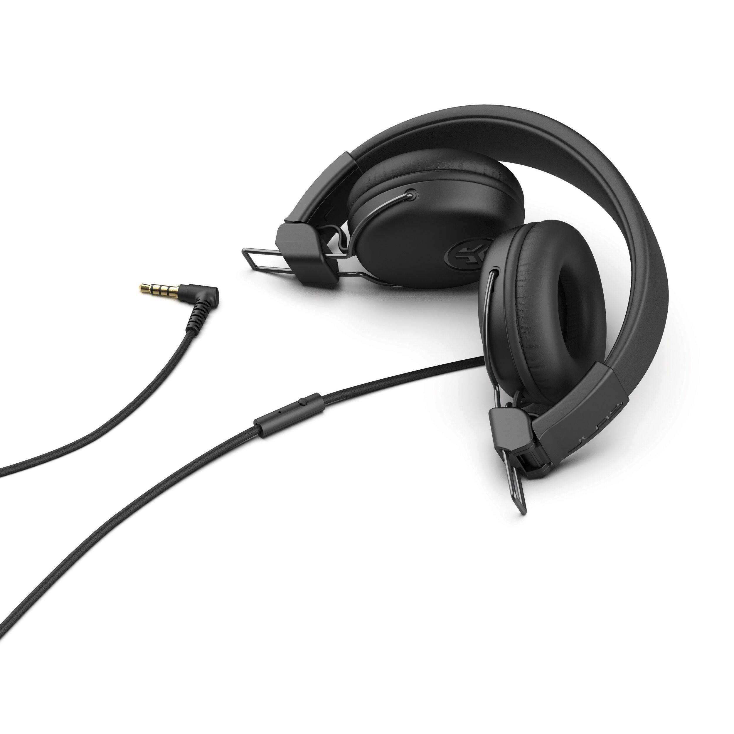 JLab Studio Wired On Ear Headphones Black