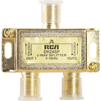 RCA 2-Way Digital Video Splitter , Gold