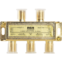 RCA 4-Way Digital Video Splitter, Gold