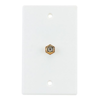 RCA Video Coaxial Wall Plate, White