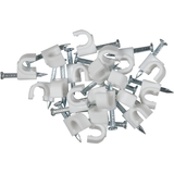 RCA Coaxial Cable Clips, 20-pk Composite_or_Mixed
