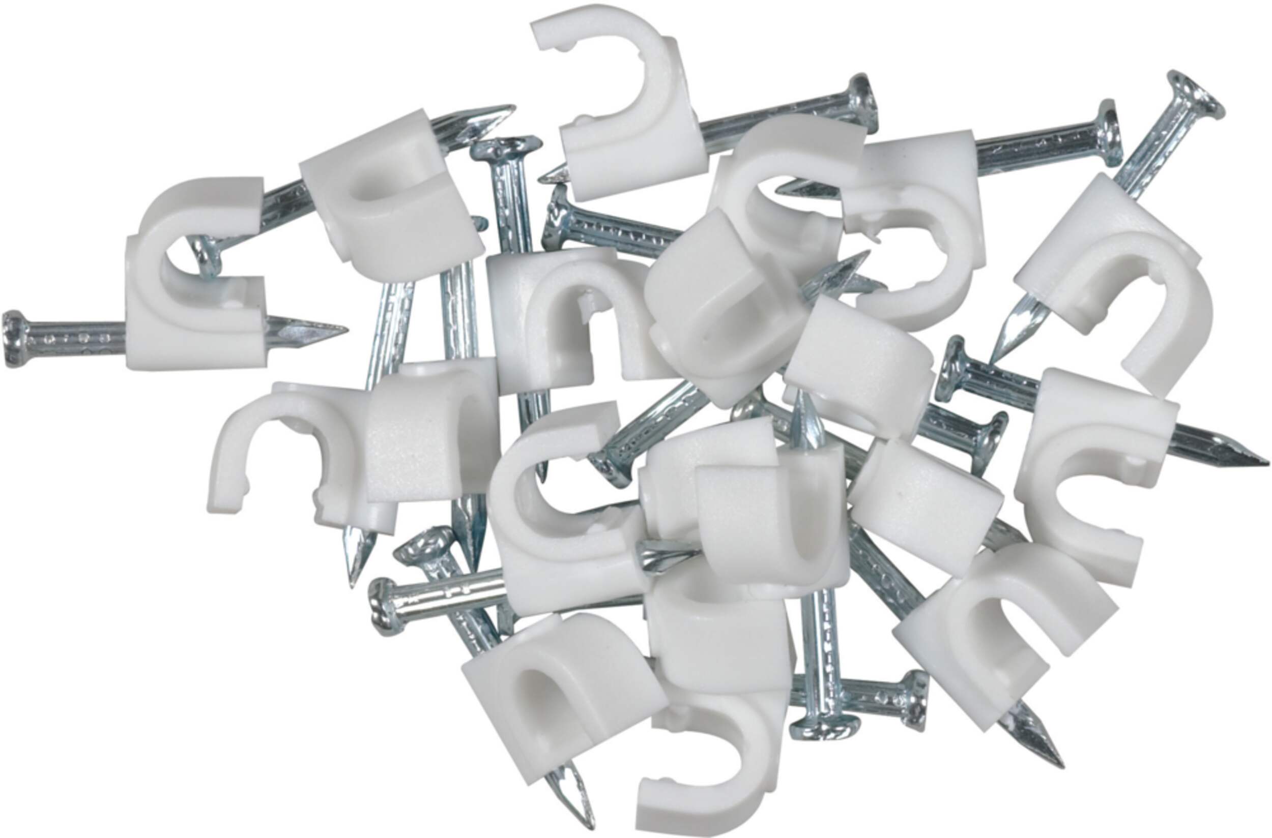RCA Coaxial Cable Clips, 20-pk Composite_or_Mixed
