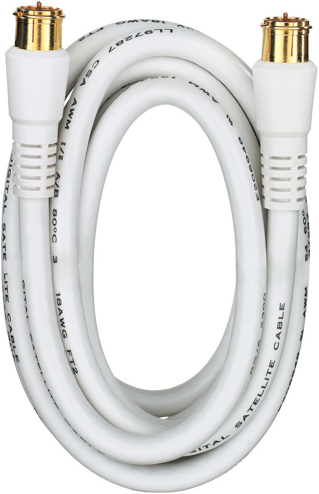 RCA Coaxial Cable, White, Assorted Lengths Canadian Tire