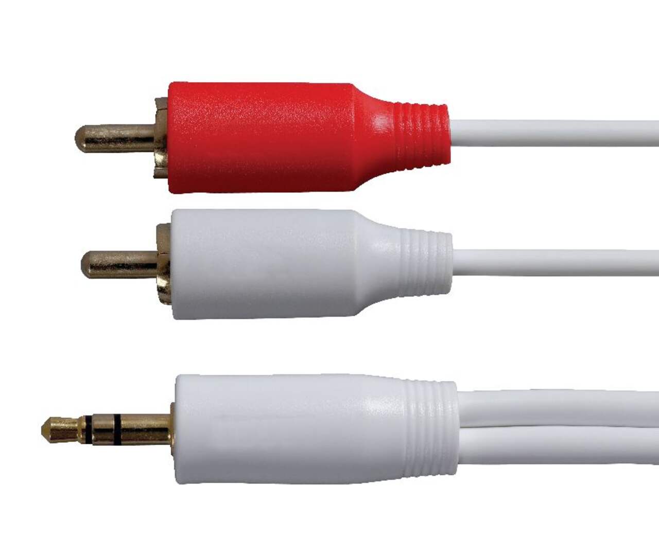Connecteurs RCA (rouge / blanc) et prises casques mini-jack 3.5 mm