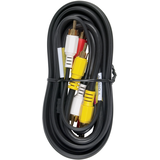 Câble audio-vidéo RCA, noir, 6 pi Overhead_Flat