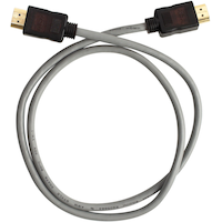 RCA 4K HDMI Cable, Grey/Black, Assorted Lengths Overhead_Flat