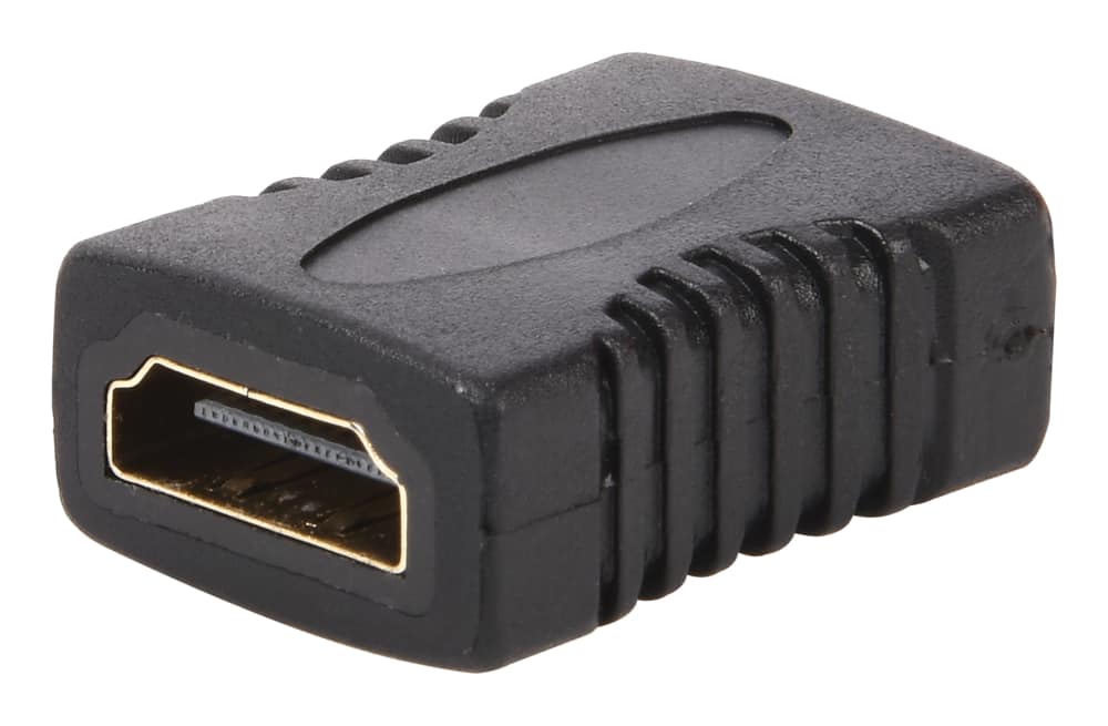 Raccord HDMI Femelle Femelle Droit Adaptateur Extension Connecter 2 Câbles