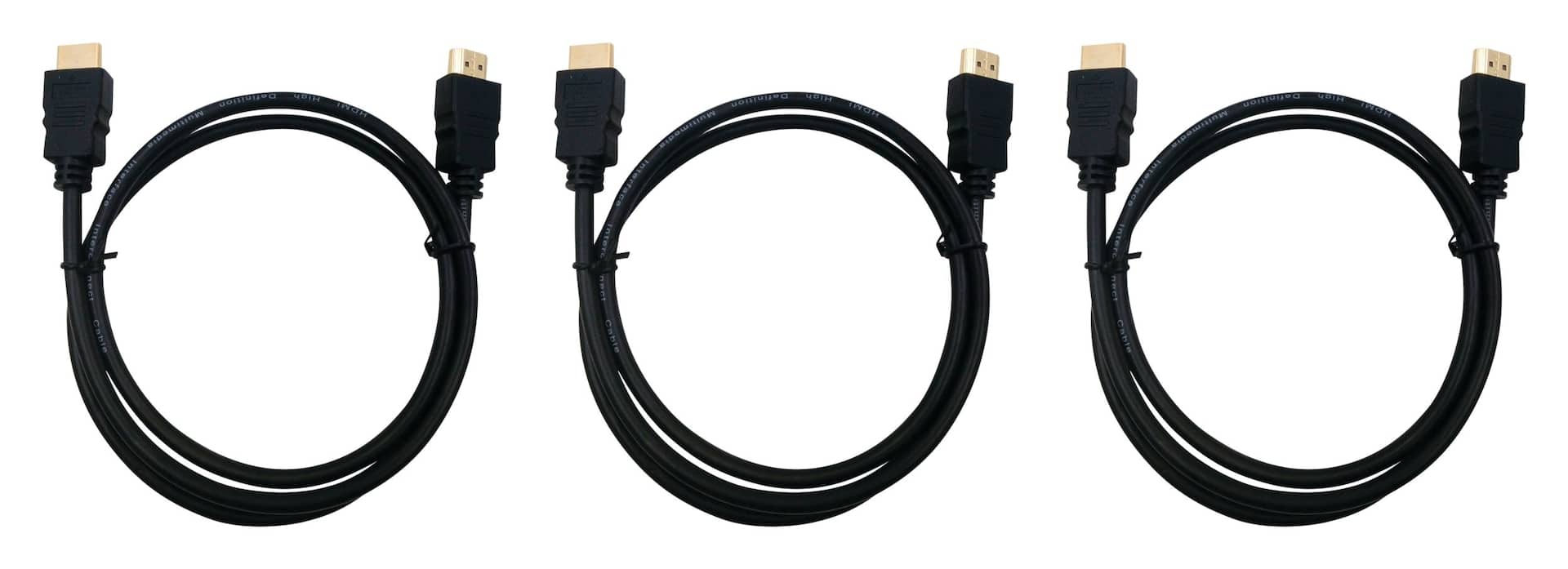 Skywire 4K HDMI Cables, 6-ft, 3-pk