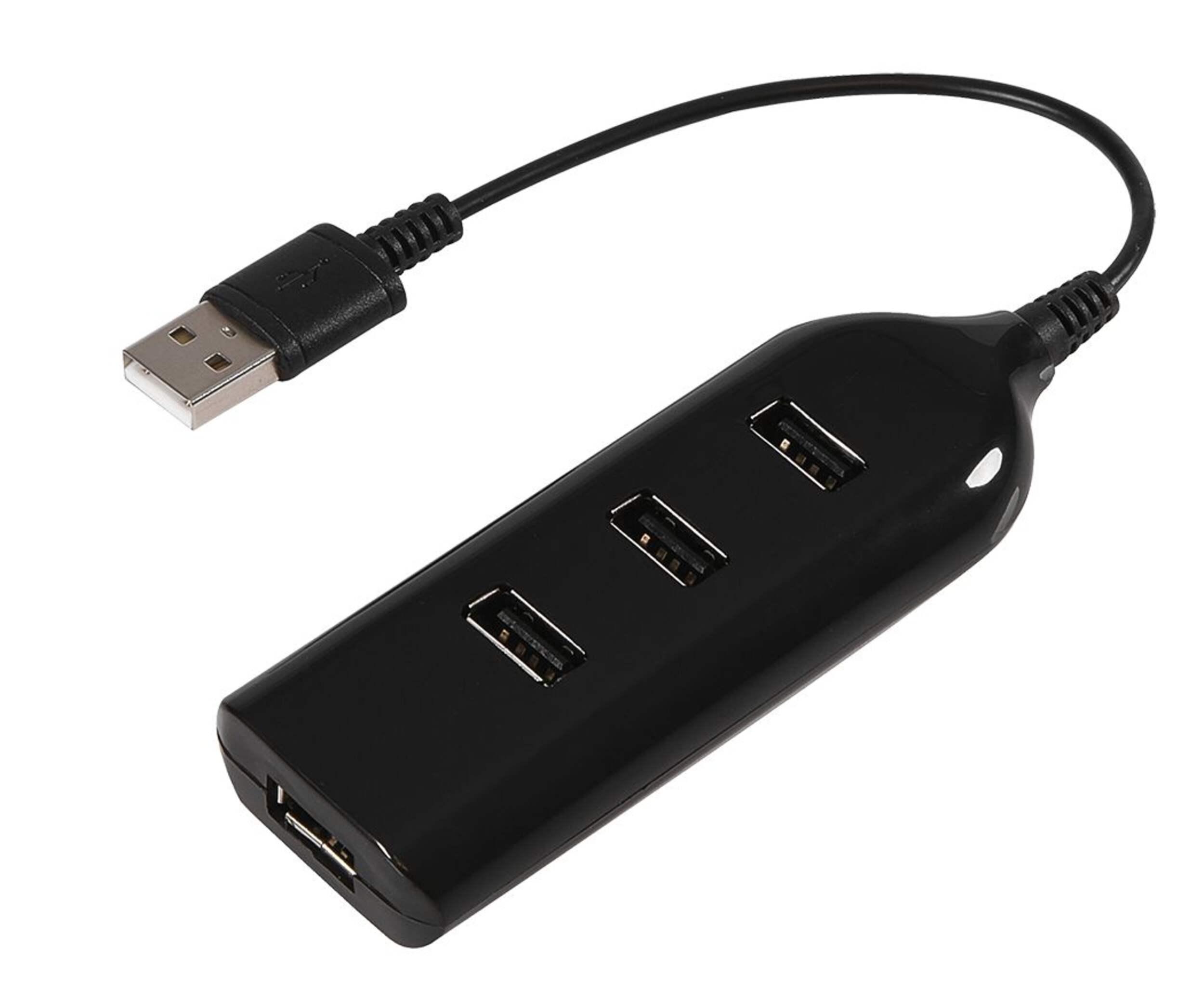 Jensen USB A Hub with 4 USB A Outputs Front_Three_Fourths_Angled_Left