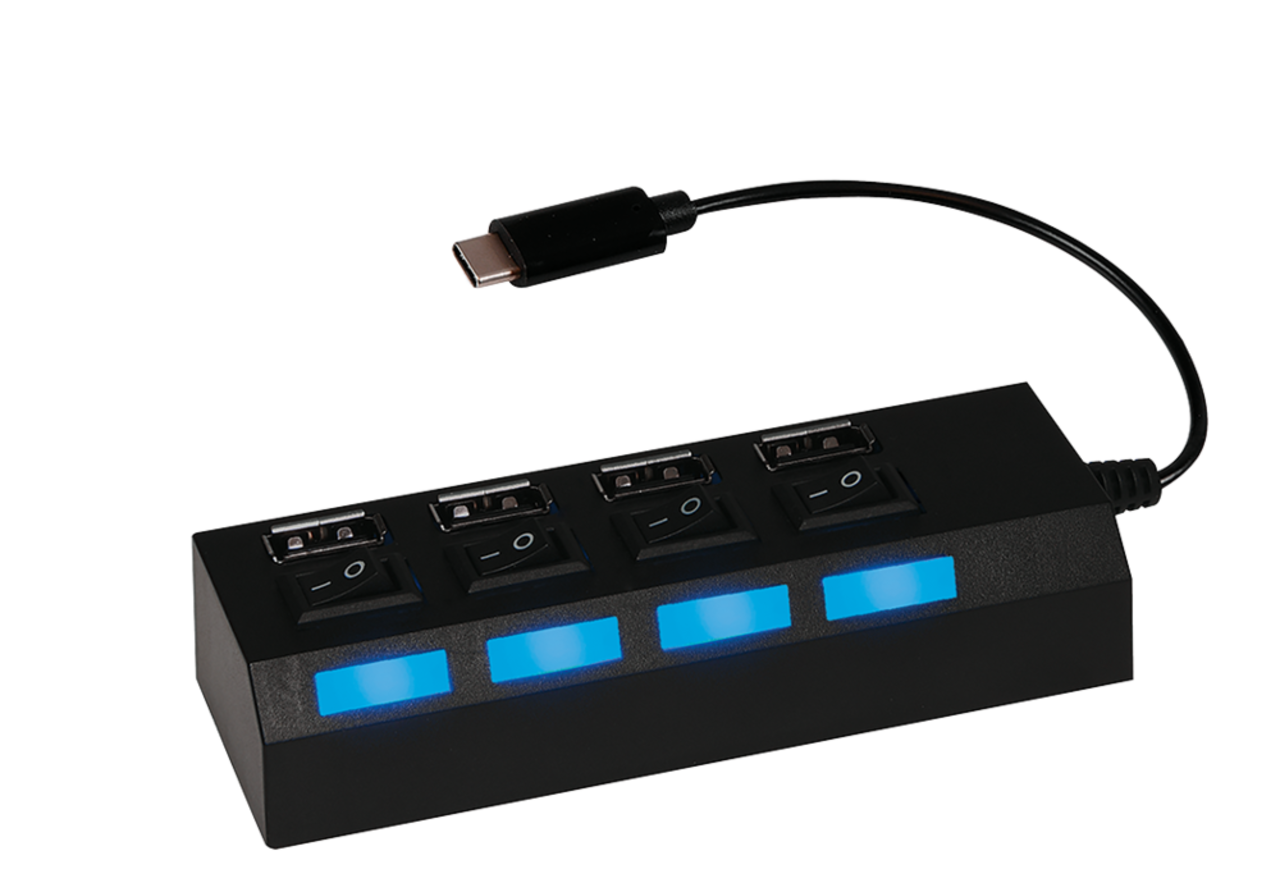 Concentrateur USB Passe- de Bureau USB 2.0 Concentrateur Audio USB