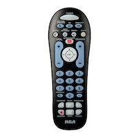 RCA CRCR313BIR Multi-Device Big Button Universal Remote Control, Black Overhead_Flat