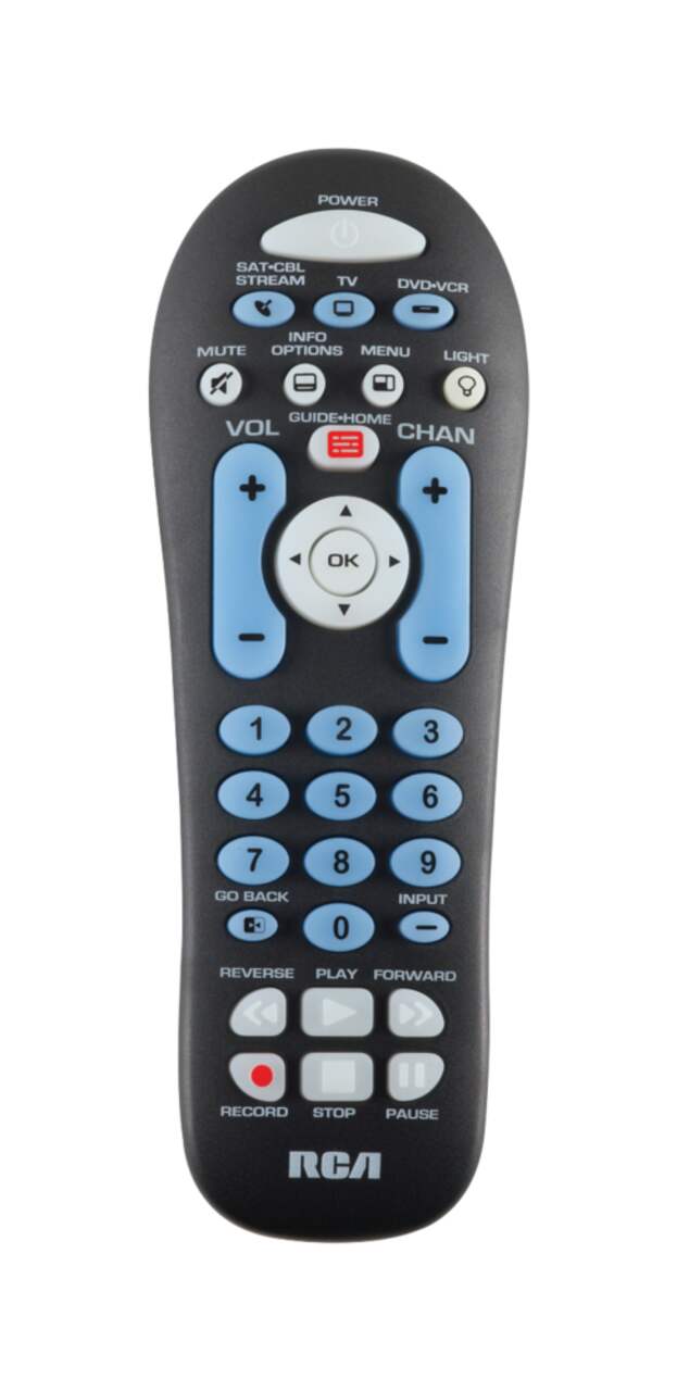 RCA CRCR313BIR 3-Device Big Button Universal Remote Control, Black