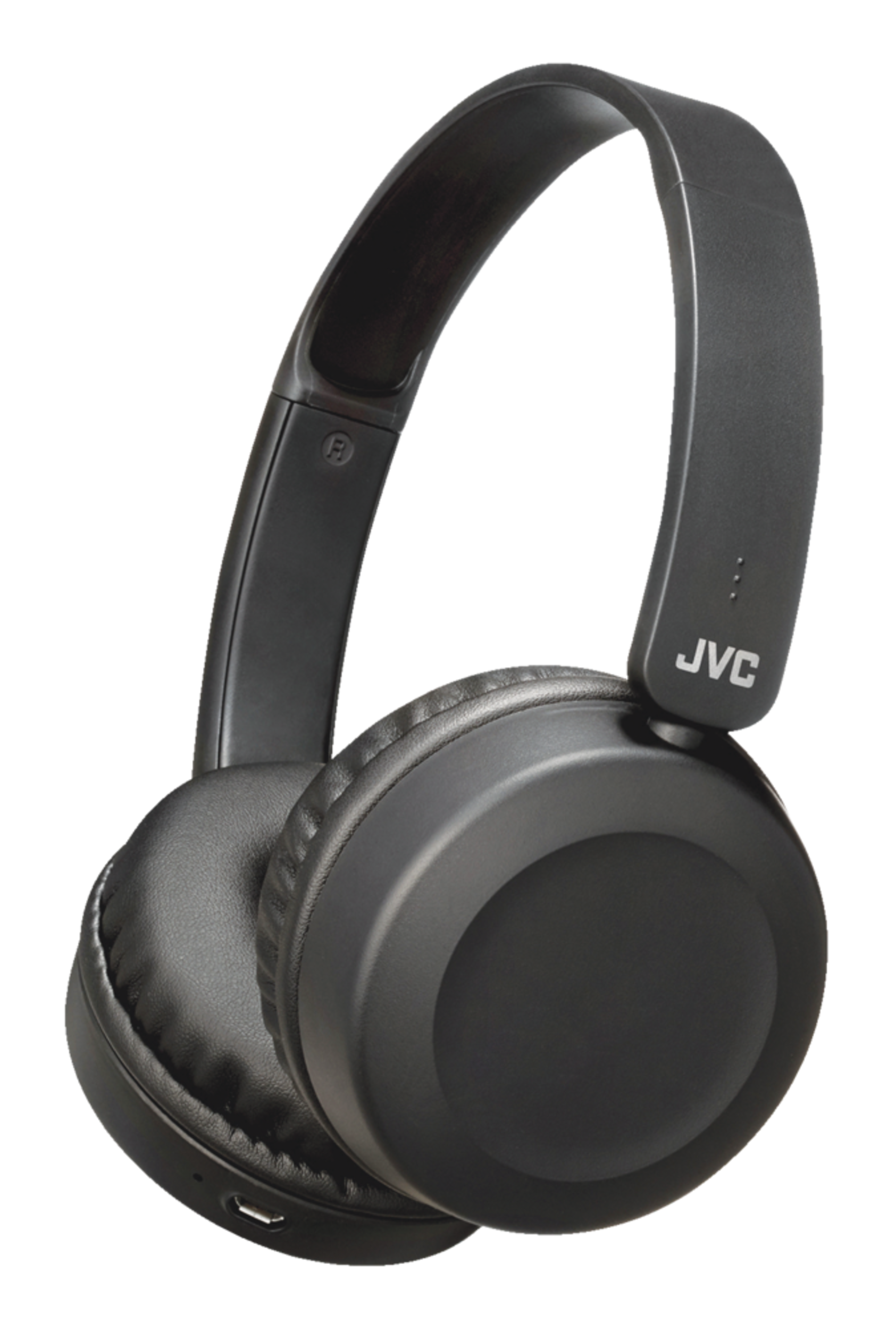 JVC Deep Bass Wireless Bluetooth Over Ear Headphones With Mic, Black Front_Angled_Left
