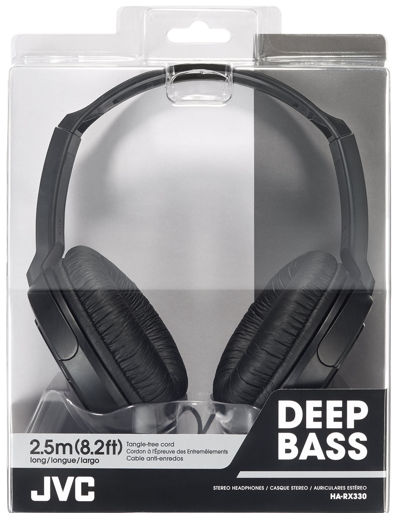 JVC FullSize OverEar Headphone with Extra Bass, Black Canadian Tire
