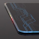 Tapis de souris de jeu rigide à DEL ENHANCE, TTG, noir CloseUp