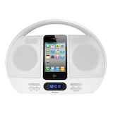 Polaroid White Portable iPod Dock