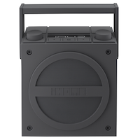 Bluetooth Wireless Rechargeable Boombox with FM Radio, Grey